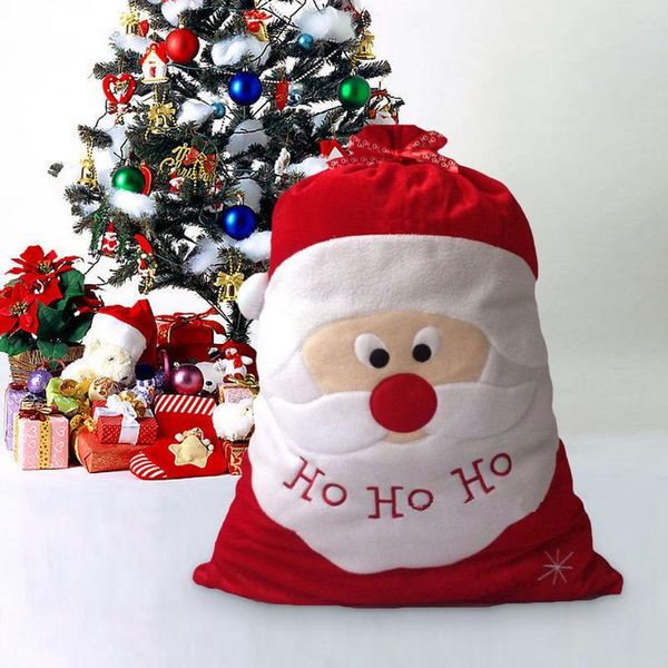 

ho ho christmas santa claus xmas gifts bags exquisite christmas day decoration santa large sack stocking big gift bags an2736