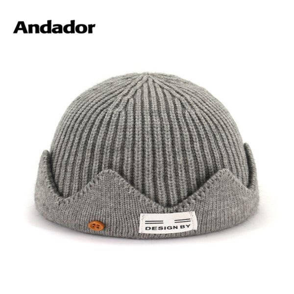 

skullies & beanies knit hat korea version autumn winter couple woolen melon cap warm headgear male and female hat