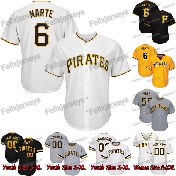 

Lady Youth Men Pittsburgh Josh Bell Starling Marte Adam Frazier Melky Cabrera Pirates Jung Ho Kang Erik Gonzalez Francisco Cervelli Jersey