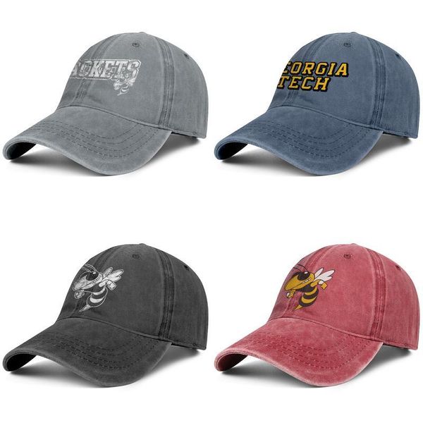 

ga tech yellow jackets футбол логотип синий товарный знак мужчины и женщины дальнобойщик джинсовой конструкция крышки дизайнер пользовательс, Blue;gray