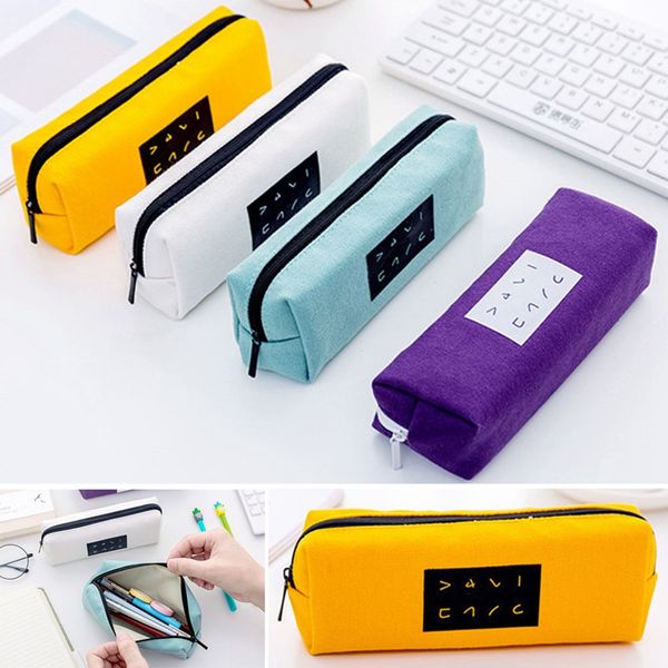 

multifunction school pencil case bags large capacity canvas pen box for boy students gifts stationery supplies