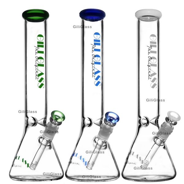 

15 inches big beaker bong heady water pipe dab rig herb bongs bowl water pipes oil rigs wax tall bongs big Giliglass smoke