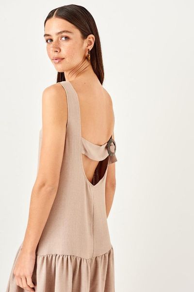

trendyol stone back lacing detail dress twoss19wr0063, Black;gray