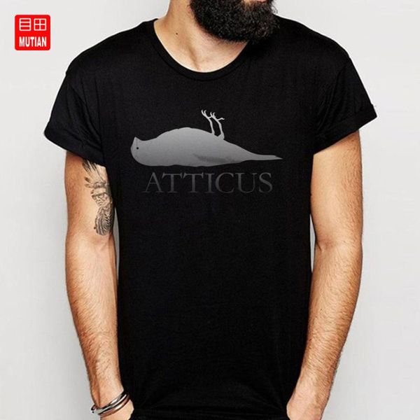 

atticus dead t shirt, White;black