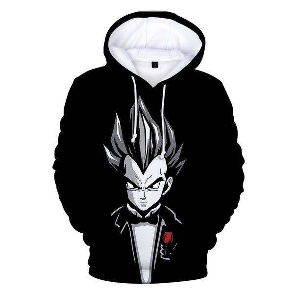 

new fashion 3d super broly 3d printed hoodies women/men long sleeve casual hooded sweatshirts pullovers, Black