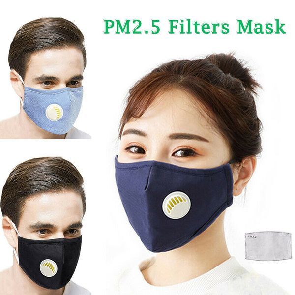 

dhl ready to ship respirator n95 face mask antipolvere pm2.5 con inserto filtro a carbone attivo lavabile mascherine