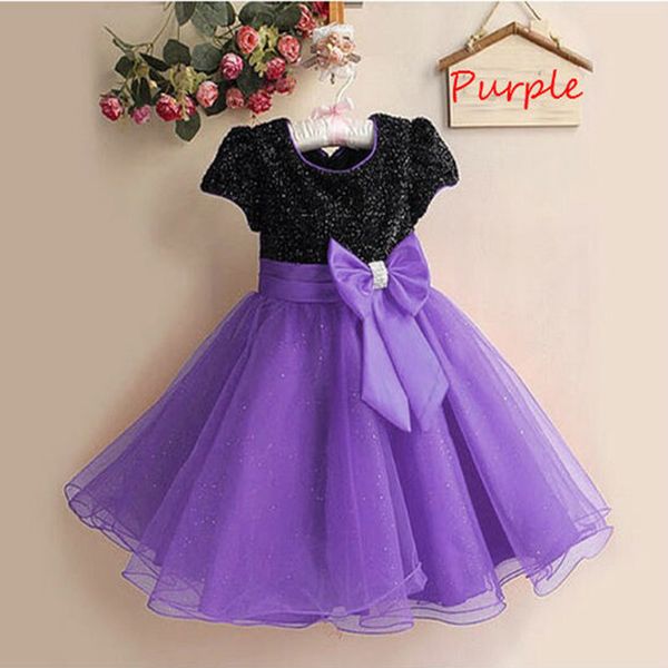 

retail selling lace mesh girls dress new year gift party baby girl princess summer dress 2-8 year 1272 y190516, Red;yellow