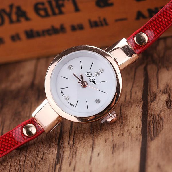 

fashion women watches fashion leather strap ladies bracelet watch simple small and exquisite dial relogio feminin #20, Slivery;brown