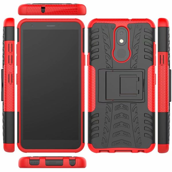 

2 в 1 расческа Брони Гибридная воздействия Kickstand чехол для LG V50s G8x K30 K50 Q60 X6 V50 G8 Стило