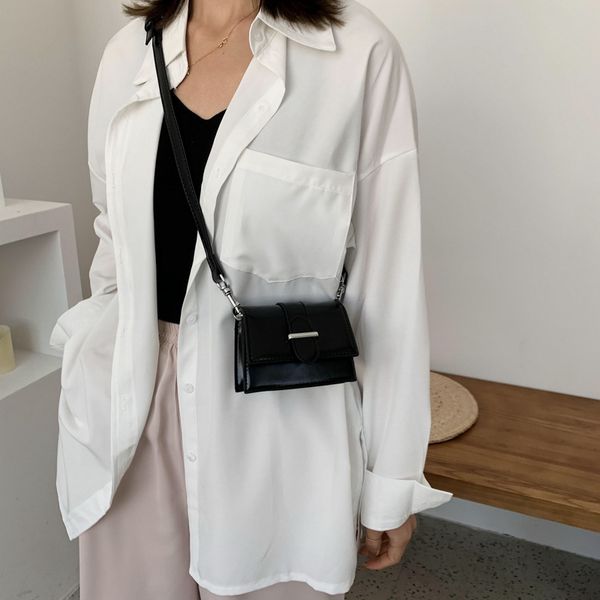 

small square female bags fashion women's sling messenger bag pu casual women's shoulder bags young girl student