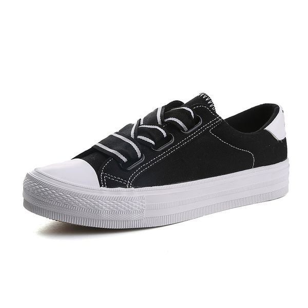 

shoes women 2019 new summer cross straps comfortable net red wild low canvas shoes casual women, Black