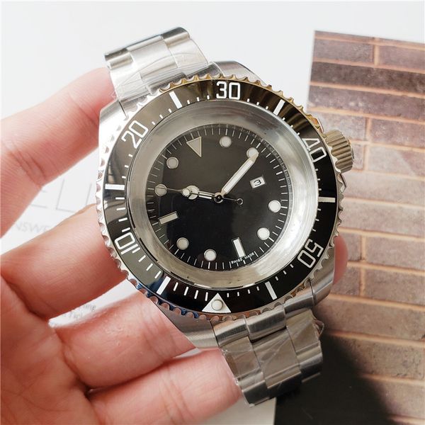 

TOP Большой циферблат 52mm мужские механические часы Deep нержавеющей стали Автоматич