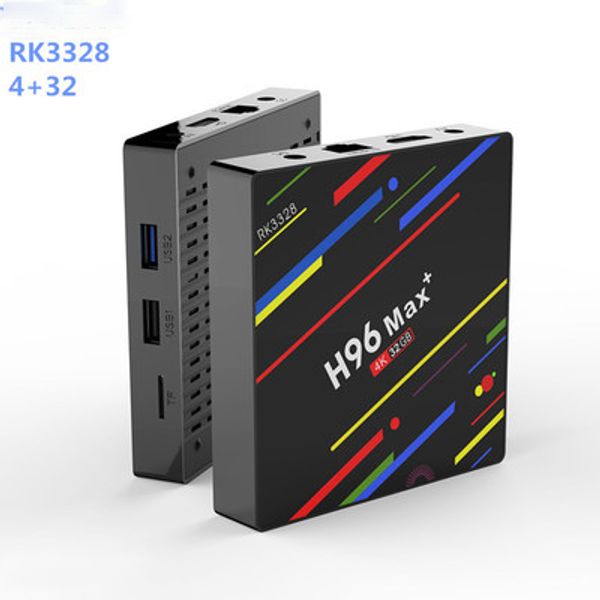 

h96 max plus 4gb 32gb android 8.1 tv box rk3328 4k smart streaming media player 2.4g wifi media player dhl