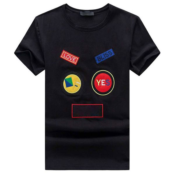 

New Fashion Brand Designer T Shirt Hip Hop Mens Clothing Casual T Shirts For Men With Letters Embroidery TShirt Size M-3XL