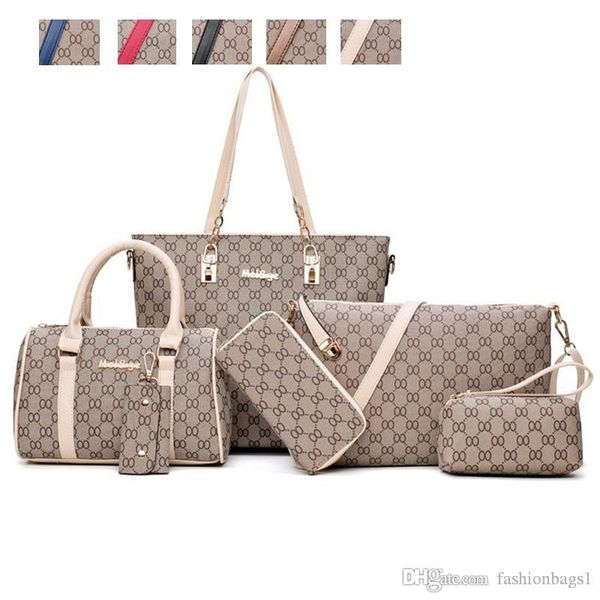 

sugao женщины сумка роскошные сумки дизайнерские сумки 5 цветов 6х сумки набор totes плеча сумки креста тела сцепления косметические держате