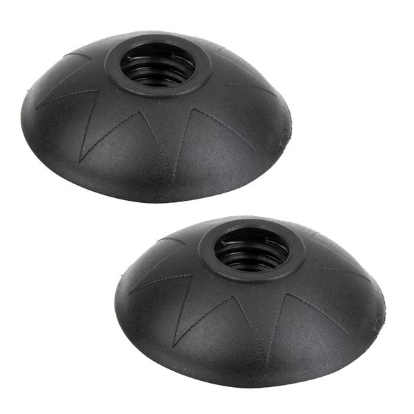 

2 pieces removable round rubber mud baskets for trekking poles walking sticks