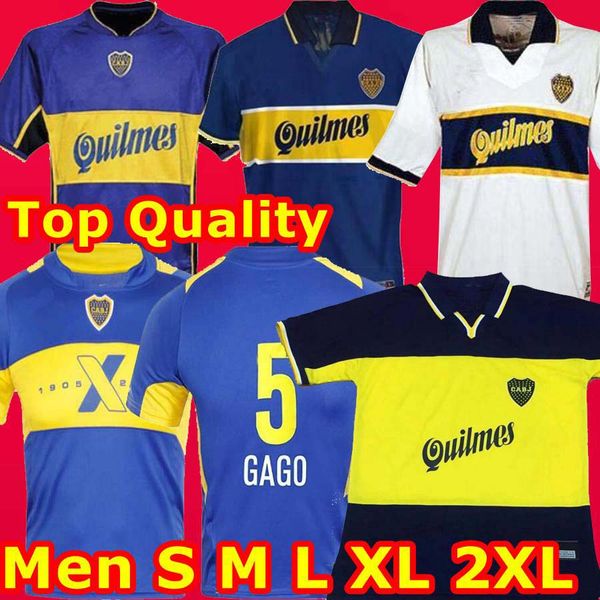 

топ таиланд 2002 2005 97 98 1999 boca juniors ретро джерси maradona caniggia camiseta home 2002 1998 classic maillot camiseta de futbol, Black;yellow