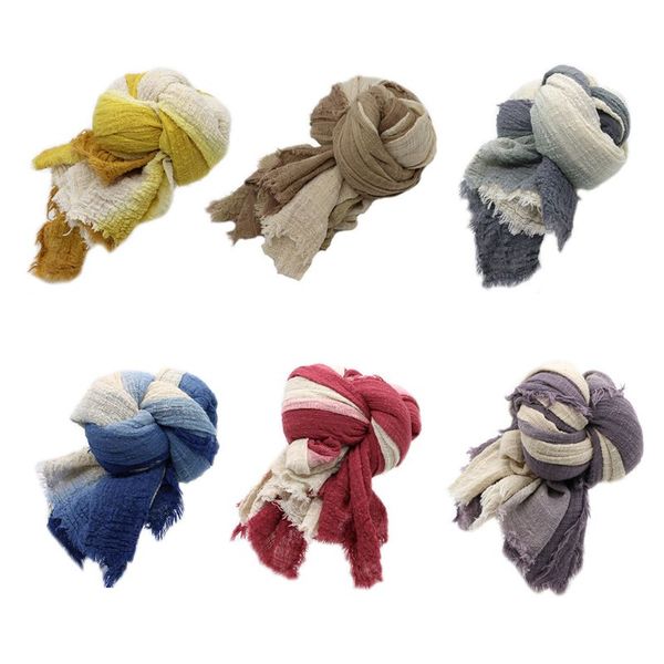 

baby gradient tie dye tassel swaddle wrap receiving blanket pgraphy props a2ub