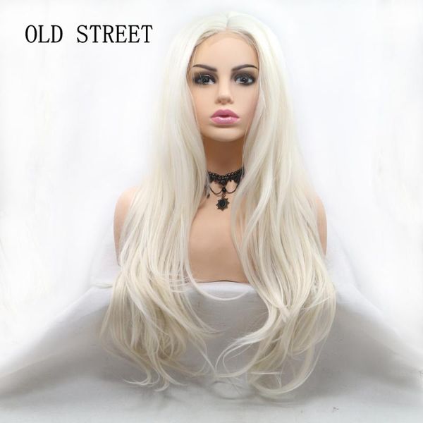 

синтетический парик для женщин glueless 613# кружевные передние парики с детскими волосами черный корень объемная волна синтетические средни, Black