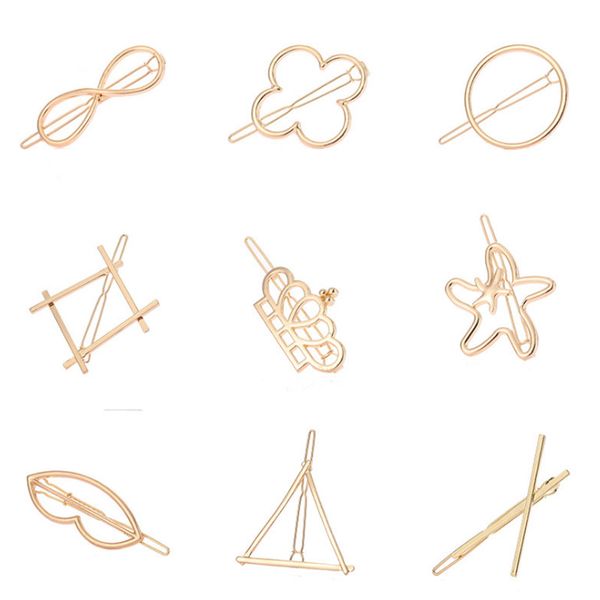 

styles vintage gold/ silver circle lip moon crown hair pin clip girls' hair clips fashion accessories, Golden;silver
