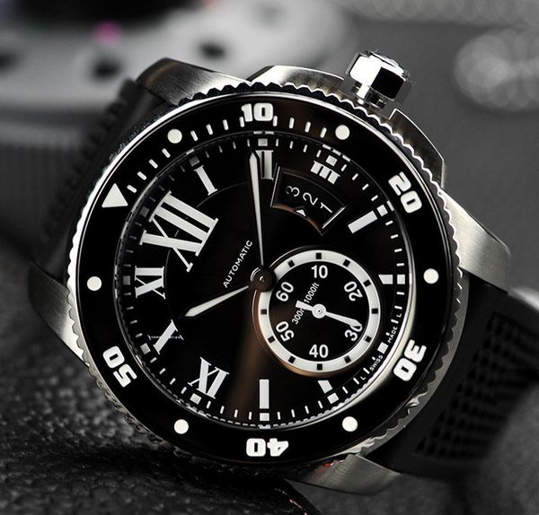 

2020 mens watch car ballon de w7100056 series white calendar dial automatic mechanical buckle sapphire wrist watch ing, Slivery;brown