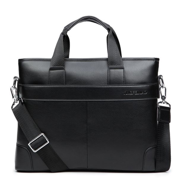 

2019 мужская бизнес повседневная сумка pu кожаный портфель для мужчин tote сумки brown высокое качество мужской бизнес большой емкости