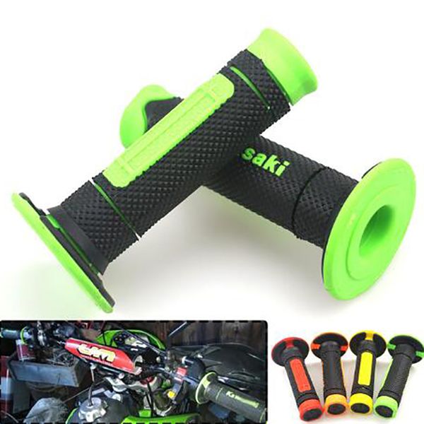 

olpay motorcycle 7/8" 22mm rubber handlebar grips protector universal for zx6r zx10r zx14r z250 z300 ninja250/300 /400
