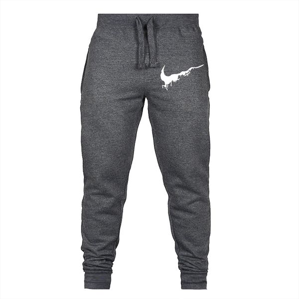 

new brand male trousers sweatpants men leisure men's fitness bodybuilding casual pants fitness homme outwear joggers, Black