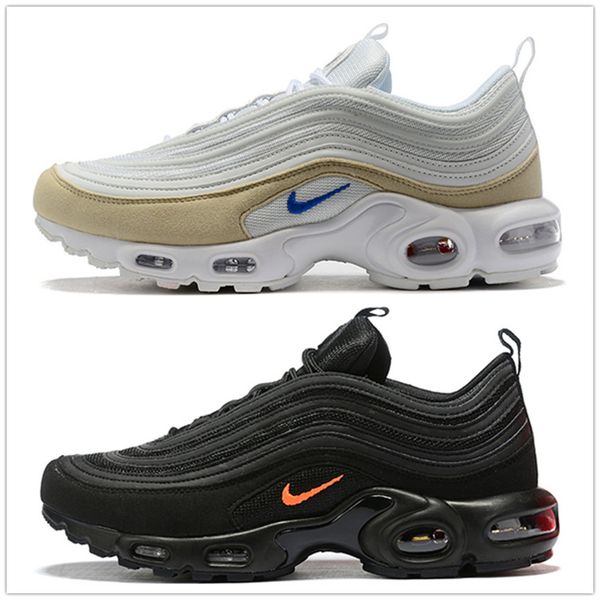 

19 mercurial tn plus men running shoes zapatillas hombre tn shoes fashion airs cushion man sport trainers size 40-47, Black