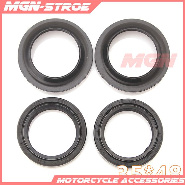 

35*48 motorcycle front fork damper oil seal dust cover for cbr250 cbr 14 nc17 vtz250 dr200 s 86 87 88 96-09 fzr250 fzr 250