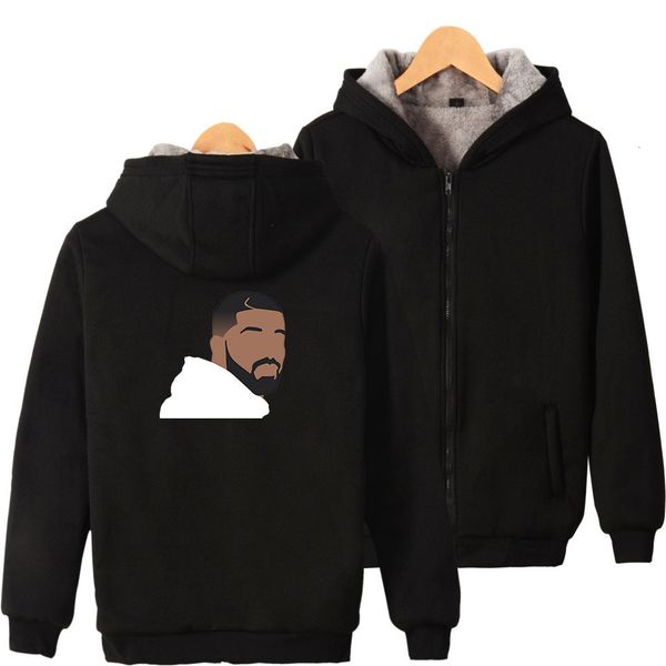 

утолщение rap 2019 drake singer zipper даже hat и караульной хлопок одежда, Red