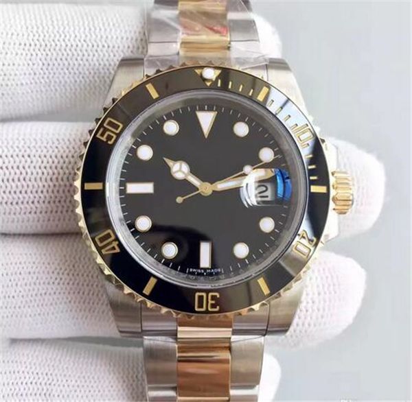 

9 watch asia 2813 movement ceramic bezel green 116610 116610lv automatic mens watch watches automatic mechanical watches, Slivery;brown