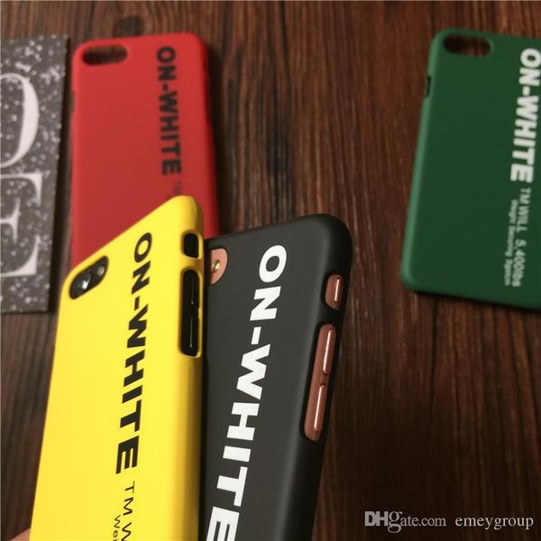 

New Fashion off On White Phone Case for iPhone 6s 6 S 7 Plus 8 8plus X Brand Cover Coque funda for iPhone xr Xs Max iPhone7 6.5 official