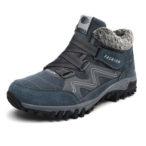 

men's fall leather outdoor hiking trekking boots shoes sneakers for men winter sport climbing mountain boots man ankle 46