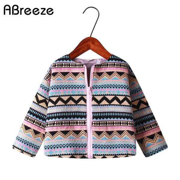 

2020 spring autumn girls clothes 1-7 years bohemian print baby outerwear for girls fashion baby jackets, Blue;gray
