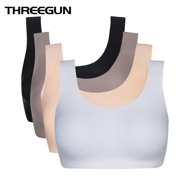 

оптовые 2pcs пакет bras женщины бесшовные vest push up полная чаша проложенный wireless лифчик невидимые девушки тонкие летние новый bralett, Red;black