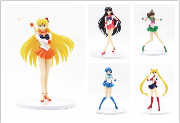 

сейлор мун девушки воспоминания фигура сейлор мун меркурий марс юпитер венера коллекционные игрушки пвх фигурку для детей подарок ребенку