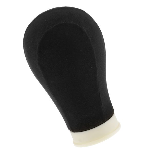 

20-25inch professional mannequin canvas cork block head wig toupee display style dry dye with mount hole, White