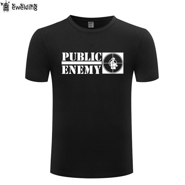 

new public enemy printed мужчины футболка hip hop футболки мужчин хлопка с коротким рукавом rock rap music man tops тройники camiseta hombre, White;black