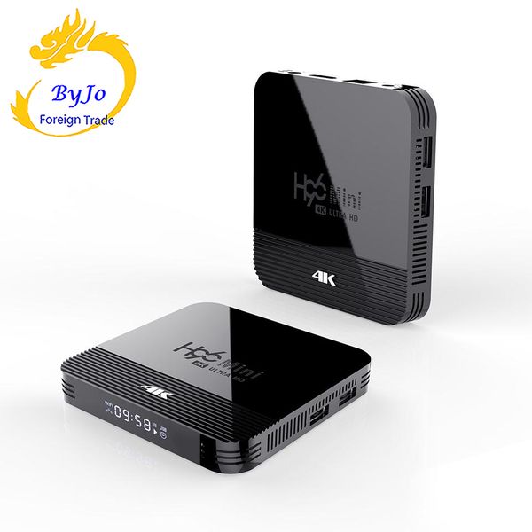 

h96 mini h8 android 9.0 tv box rk3228a 4k smart tv box h.265 2.4g 5g wifi google player quad core media player bluetooth 4.0