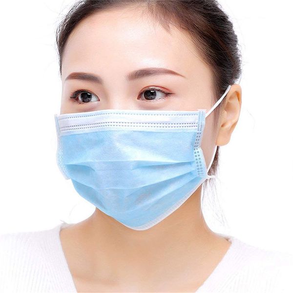 

3 layers 50 pieces dustproof mask disposable face masks protective cover masks disposable facial set anti-dust mask ship