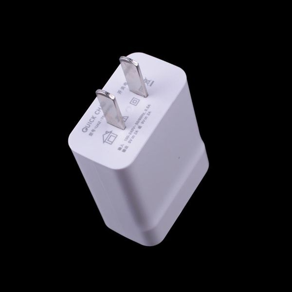 

18w quick charge 3.0 fast mobile phone charger us eu plug wall usb charger adapter for iphone samsung xiaomi huawei charger 200pcs