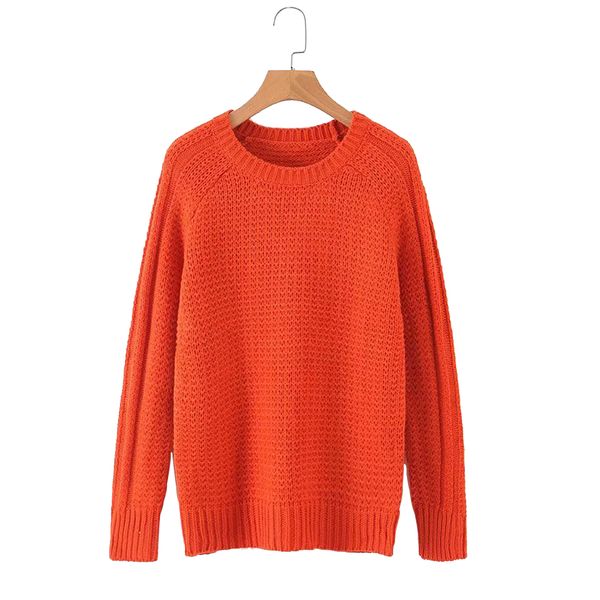 

women 2019 autumn winter solid sweater long sleeve o-neck casual ribbed sweater female pullovers knitting sweaters clothing, White;black