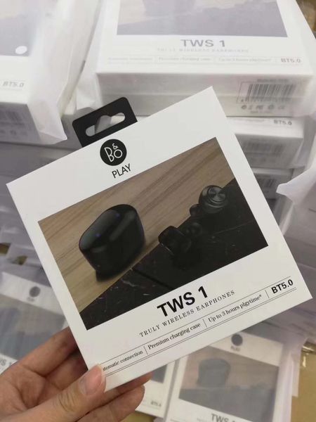 

2019 New arrival B&O TWS-1 Wireless Earphone True wireless sound stero bluetooth In-ear earphone with retail box for car