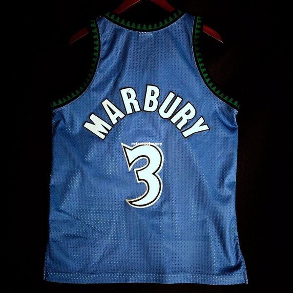 

100% stitched stephon marbury starter sewn away jersey mens vest size xs-6xl stitched basketball jerseys ncaa, Black;blue