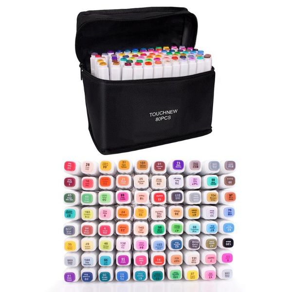 

marker pen touchfive 48/60/80/168 colors dual tip art supplies alcohol marker for drawing sketching and kids for animation