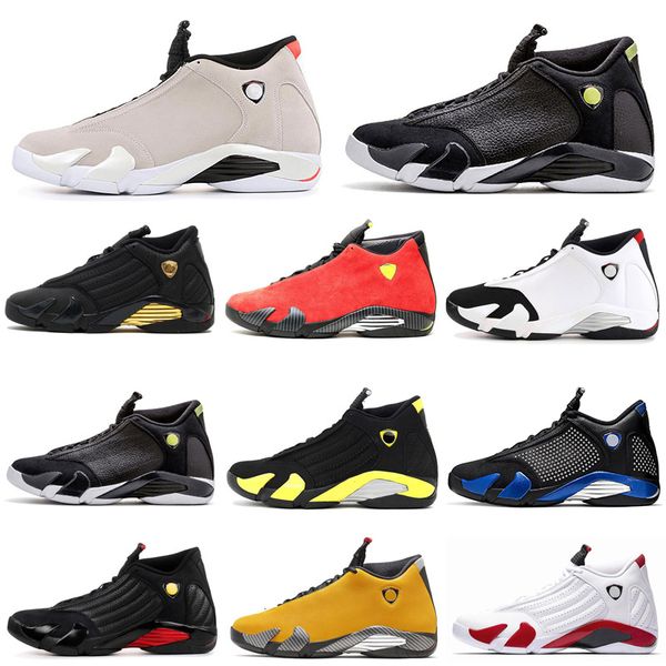 

new reverse 14 14s men basketball shoes university gold candy cane dmp black toe desert sand last sthunder mens trainer sports sneakers