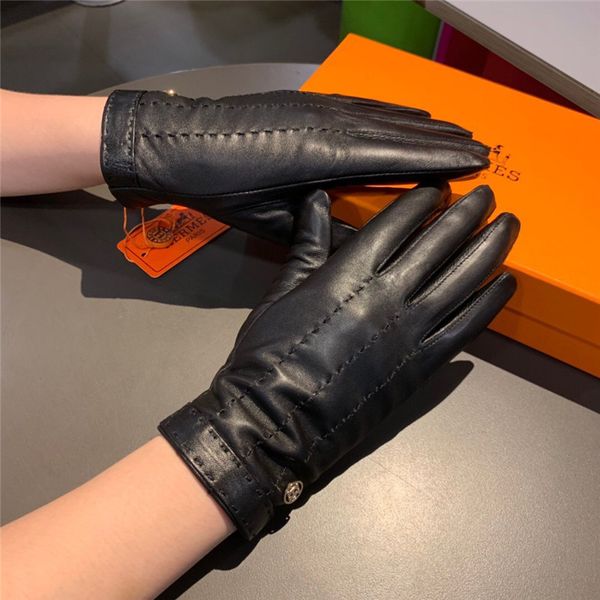 

female winter gloves workmanship genuine leaather riding gloves bozer outdoor golf fluff gloves for women, Blue;gray