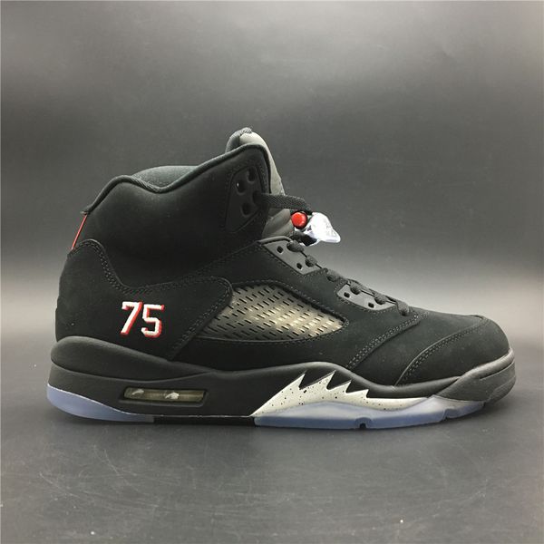 

5 v 3m reflective low 5s black men basketball shoes sports sneakers trainers 2018 size 8-13