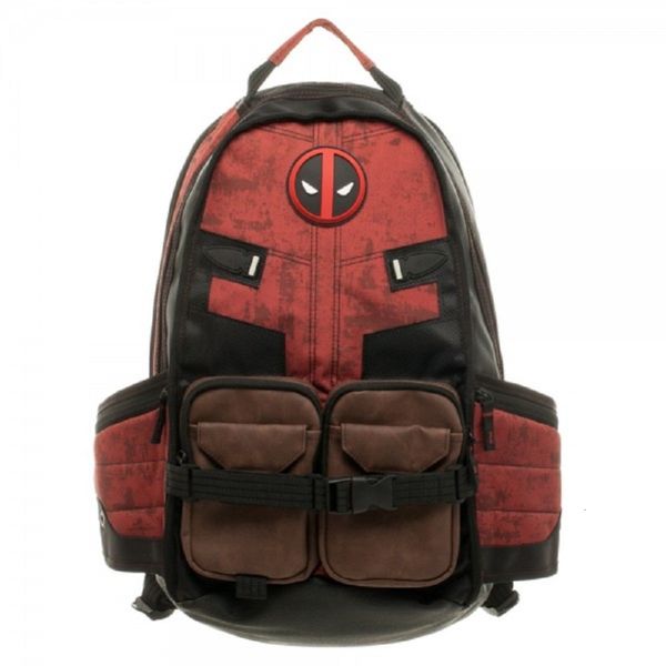 

marvel deadpool backpack batman daily lapbag teenager schoolbag boys girls cosplay rucksack mochila men women travel bag cj191201